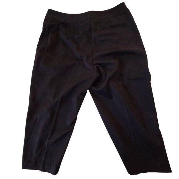 Bette and Court Womens Polyester Zip Closure Golf Capris Pants Black Size 6 - Picture 5 of 14
